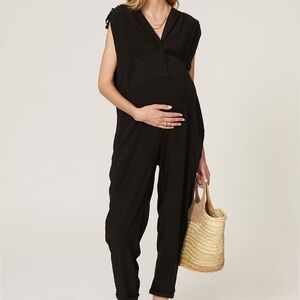 HATCH The Twilight Maternity Jumpsuit in Black